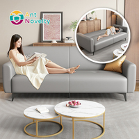Antnovelty Sofás Modernos para Bebés, Muebles de Sala de Cine en Casa, Sofá Modular de Espuma Azul con Diseño de Dibujos Animados, Cama Nido Plegable para Dormitorio