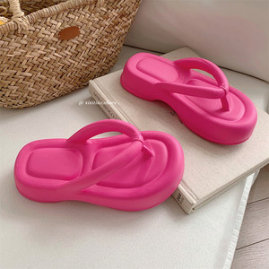 XIXITIAO Ciabatte Estive <span class=keywords><strong>da</strong></span> Donna con Suola Spessa, Tinta Unita, Stile Pillow Slides, per Vacanze e Spiaggia, Infradito alla Moda in EVA Cloud - Product Image 3