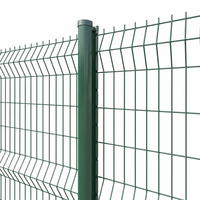 Panneau de clôture 3D en treillis soudé, revêtement PVC, galvanisé, 8 pieds, anti-escalade, clôture de sécurité pour jardin, école, cour