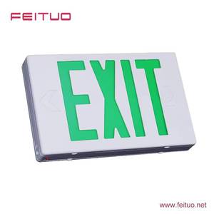 Lampes de secours Feituo avec lettrage LED vert, disponibles en versions simple ou double face, adaptées pour - Product Image 4