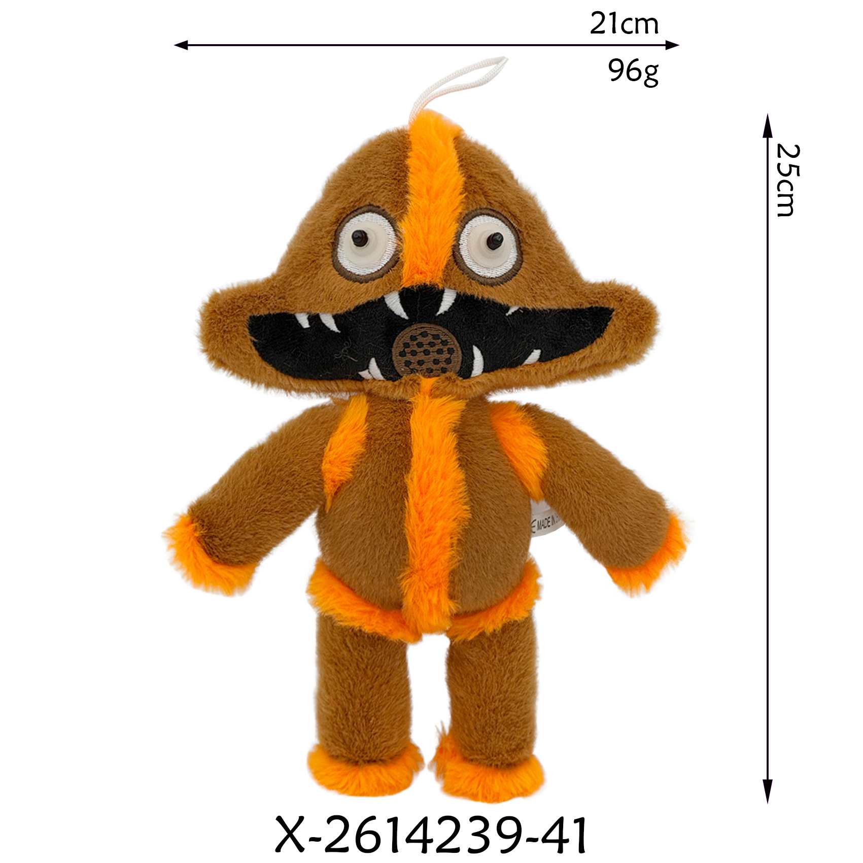 Monstre aux yeux convexes et aux cheveux bruns