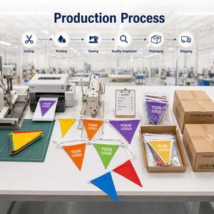 Banderines Personalizados con Logotipo, Coloridos, para Decoración de Fiestas en Interiores y Exteriores, Pancartas para Eventos de Inauguración y Festivales - Product Image 6