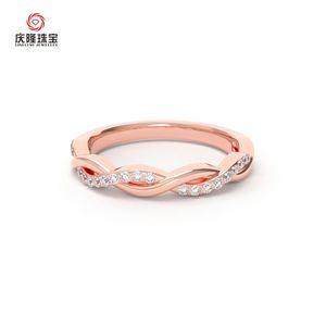 แหวนเพชรแล็บโกรว์ทองคำแท้ 18K 14K 9K ดีไซน์สั่งทำพิเศษ - Product Image 4