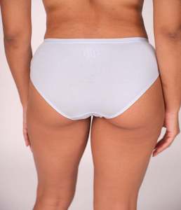 Braguitas de Algodón Premium de Cintura Media para Mujer, con Elástico Exterior Suave, Estilo Liso, Ajuste Cómodo y Flexible, Absorbente de Humedad - Product Image 5