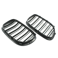 Calandre avant noire brillante, accessoire de voiture pour BMW série 7 F01 F02 51137203197 51137203198 2009, OEM 2015