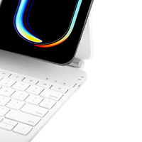 Clavier flottant magnétique premium pour iPad Pro 13 M4 M5, rétroéclairage RVB 7 couleurs, pavé tactile multi-touch, alliage d'aluminium USB-C