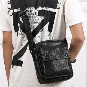 Genuine Leather Men's Shoulder <b>Bag</b> Black Large Capacity Crossbody Messenger <b>Bag</b> For Everyday Use Business Casual Style - Product Image 4