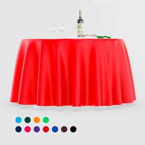 Manteles de Poliéster/Algodón Tejidos Personalizados al por Mayor para Uso en Banquetes y Fiestas al Aire Libre - Resistentes al Aceite, Impermeables, Lavables y Resistentes al Calor - Product Image 5