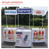 Kiosque de publicité personnalisé B2B Supply avec table de promotion ABS en gros de solution complète graphique en vinyle