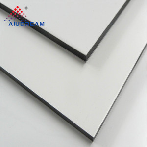 Feuille composite en aluminium ignifuge industrielle revêtue de PVDF <span class=keywords><strong>blanc</strong></span> <span class=keywords><strong>Dibond</strong></span> de 3 mm - Product Image 3