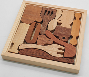 Rompecabezas <span class=keywords><strong>3D</strong></span> de Madera para Niños, Juguete Educativo Temprano de Animales para Encajar - Product Image 3