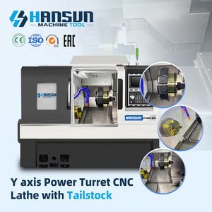 เครื่องกลึงซีเอ็นซีแนวนอนรุ่น HS HTS-800-8PY พร้อมระบบแกนหมุนเดี่ยว แกน Y หัวจับจับชิ้นงานแบบมีกำลังขับ แท่นเอียง ความแม่นยำสูง สำหรับงานขนาดกลาง - Product Image 1