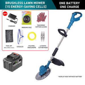 Désherbeuse électrique portable sans balais à batterie lithium haute puissance pour terres agricoles, jardins et cours - Product Image 6