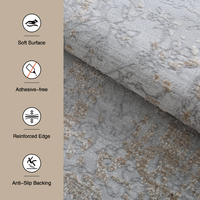 Tapis Dsermer Persion grand format de luxe en polyester, à boucles moyennes, tufté, fabriqué à la machine, adapté aux animaux domestiques, résistant aux taches, pour la maison