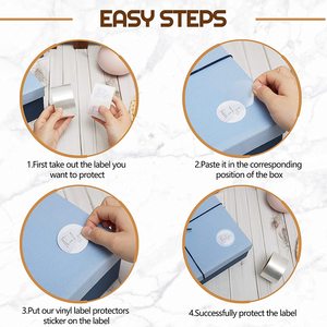 Confezione autoadesiva trasparente personalizzata sigilla la busta trasparente con sigillo <span class=keywords><strong>adesivo</strong></span> a cerchio tondo etichette Wafer - Product Image 5