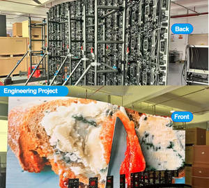 Tam Renkli P3.91 Piksel Aralığı 500*500mm LED <span class=keywords><strong>Video</strong></span> Duvar, yüksek parlaklıkta 6000 nit IP65 Su Geçirmezlik için Uygulama Kontrolü ile tasarlanmıştır. - Product Image 3