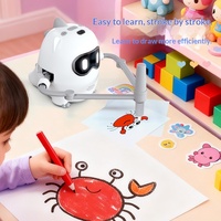 Robot de dessin intelligent pour enfants, version améliorée, 4-6 ans, éducation précoce, rechargeable, reconnaissance vocale, jouet éducatif