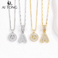 Collares con Colgante Redondo con Nombre Inicial Personalizado al por Mayor, Joyería Minimalista Personalizada para Regalos Diarios o de Aniversario