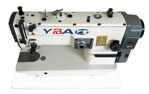 YBAO New Flat-<b>Bed</b> Industrial Direct Drive <b>Double</b> Needle Triple Compound Feed Heavy Duty Lockstitch Sewing Machine for - Product Image 4