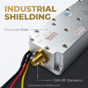 Module amplificateur de <span class=keywords><strong>signal</strong></span> RF 50W 5-6GHz GaN DDS numérique PA, carte de système de protection de sécurité anti-détecteur de <span class=keywords><strong>signal</strong></span> FPV en aluminium - Product Image 2