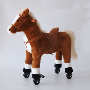 儿童软毛绒机械玩具骑马，向前行走 - Product Image 2