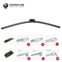 Lame d'essuie-glace universelle sans cadre Novoflow toutes saisons, souple et flexible, en caoutchouc naturel, vente directe du fabricant chinois