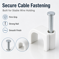 Clip flexible pour la gestion des câbles électriques, pince de support pour conduit à fixation rapide pour installation murale et sur panneau