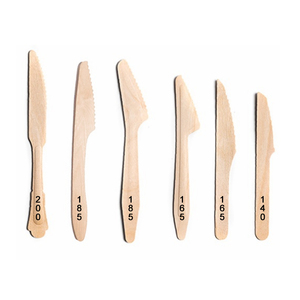 Logo personnalisé de haute qualité imprimé couleur couverts <span class=keywords><strong>en</strong></span> <span class=keywords><strong>bois</strong></span> jetables compostables pour cuisine Camping fêtes mariages - Product Image 4