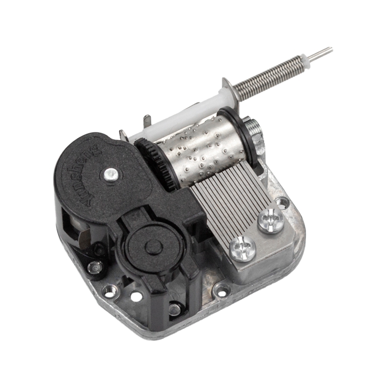 Argento-18 note con albero rotante flessibile e funzione di arresto.