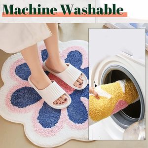 Tapis de forme personnalisé, moelleux, lavable en <span class=keywords><strong>machine</strong></span>, absorbant, tissé, tapis de sol épais, décoration de chambre à coucher, tapis de porte - Product Image 3