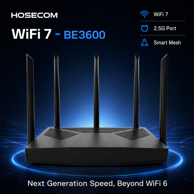 R736G BE3600 Dual Band Mesh WiFi 7 Router 2.5G WAN Port 802.11be 3600Mbps Wireless MLO High Speed Gaming QoS MU-MIMO 1000Mbps US