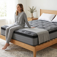 Matelas hybride à motif zèbre, design moderne, épaisseur 25 cm, respirant, durable, exporté de l'usine du Guangdong pour les chambres d'hôtes