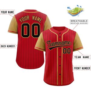 Camiseta de béisbol personalizada con rayas, uniforme deportivo personalizado con botones, uniforme deportivo unisex para adultos, transpirable, sublimado, nombre del equipo 00 - Product Image 2