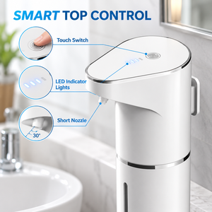 Dispensador automático de jabón en espuma sin contacto para baño, cocina, oficina, hotel, solución de higiene de manos recargable por USB - Product Image 4