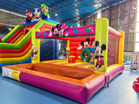 Maison de rebond gonflable commerciale souris château gonflable mickey château gonflable aire de jeux château de saut de noël