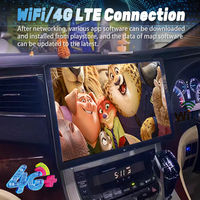 13.3 "2K écran Android lecteur vidéo multimédia de voiture pour TOYOTA Alphard 20 série Vellfire 2008-2014 stéréo GPS Carplay unité principale