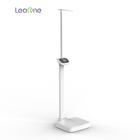 Leaone, nuevo diseño, báscula de cuerpo inteligente, computadora de conexión, báscula de altura de peso que funciona con monedas