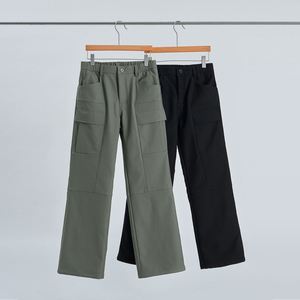 Pantalon cargo décontracté pour homme, automne/hiver 2024, tissu doux composite, coupe ample, taille élastique - Product Image 5