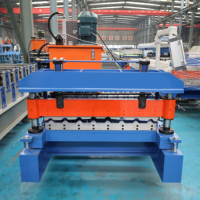 Vente directe du fabricant Machine à presser les tôles ondulées monocouche Moteur hydraulique à grande vitesse Équipement de tuiles en acier coloré