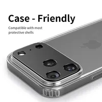 Pour iPhone 17 Pro : Cadre métallique anti-rayures pour objectif, protection d'objectif creuse, film mince, autocollant noir, orange, argenté