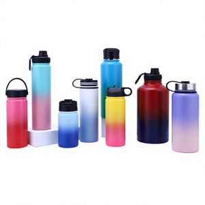 Cross-Border Exclusive 304 Stainless Steel Vacuum Car <b>Thermos</b> Mug Big-Bellied Space Kettle Portable Handle Large Capacity - Product Image 1