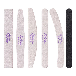 Hoa hậu gooey Nail tập tin chuyên nghiệp biểu tượng tùy chỉnh Nail tập tin 80/100/150/180/200/240 Grit cho móng tay móng chân giấy nhám Nail tập tin - Product Image 1