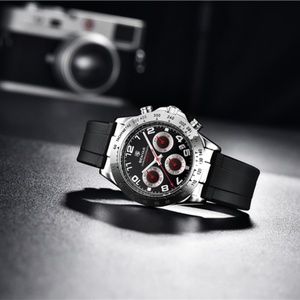 นาฬิกาข้อมือผู้ชาย BENYAR 5192 OEM รุ่นสปอร์ตโครโนกราฟ กันน้ำ สายยาง ควอตซ์  โครโนกราฟ  กันน้ำ นาฬิกาสปอร์ต - Product Image 4