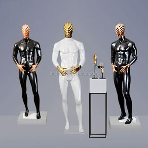 Mannequin <span class=keywords><strong>Homme</strong></span> Entier Chrome Blanc de Boutique sur Pied, Modèle Mâle Abstrait Corps Complet, Mannequins Musclés pour Costumes d'<span class=keywords><strong>Homme</strong></span> Robuste - Product Image 2