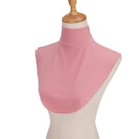 Col détachable Femmes Musulmanes Robe Top Demi Cols Vêtements Islamiques Hijab Abaya Cou Couvert Faux Col
