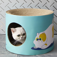 Pet New Release Product 2025 Maison pour chat d'intérieur de style double couche et planche à gratter pour chat pour jouer et se détendre