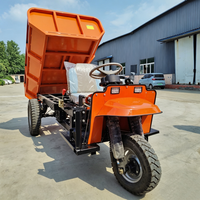 Tricycle Électrique de Chantier à Charge Lourde, Tricycle Électrique Benne Basculante 15km/h pour le Transport de Résidus Miniers en Tunnel - Vente Chaude