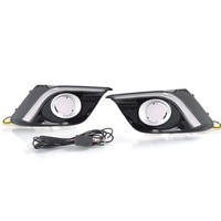 Accessoire de rétrofit, feux de jour, feux avant de voiture, feux antibrouillard LED pour MAZDA 3 AXELA 2014-2016