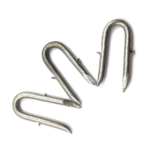 Agrafes de clôture en U, agrafes de clôture en fil barbelé zinguées, vente en gros - Product Image 4