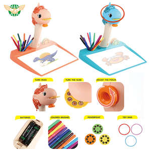 二合一多功能绘图投影仪桌，带折腾环轨迹和儿童绘图投影仪玩具 - Product Image 4